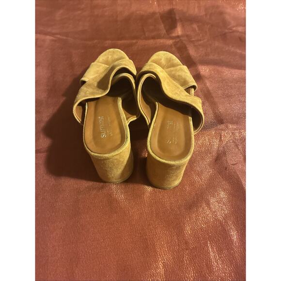 Summit Brown Suede Mid Platforms Size 37 - Picture 4 of 5